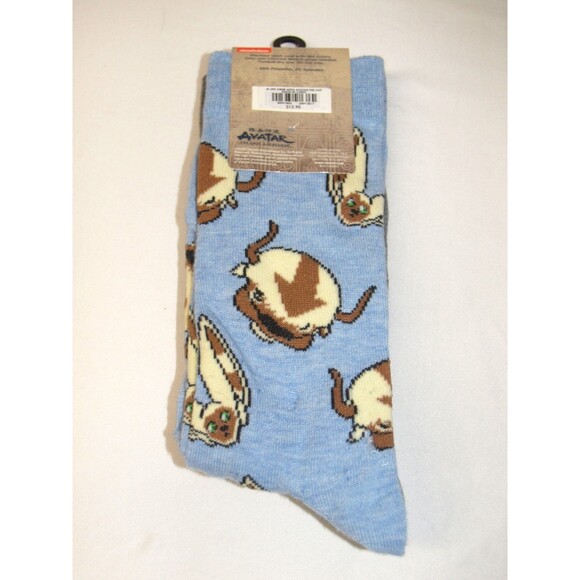Avatar The Last Airbender from Nickelodeon Crew Socks Size: 6-12 NWT 2 Pair - Picture 2 of 2